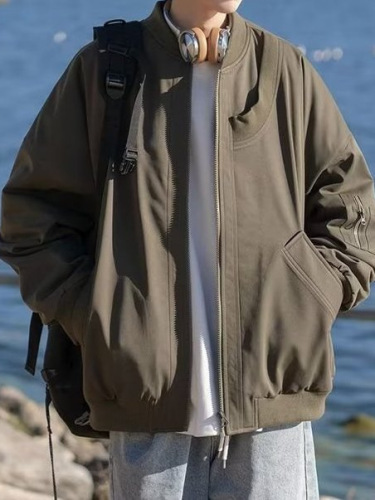 Men's Spring and Autumn New Pilot American Streetwear Workwear Retro Trend Brand Baseball Jacket Men's Outerwear Men's Clothing