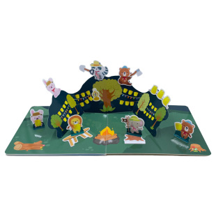 Cross-Border Original Ip Board Book Paper Educational Toy Jelly Stickers Can Be Used Repeatedly with Tpe Adhesive Stickers and Are Washable