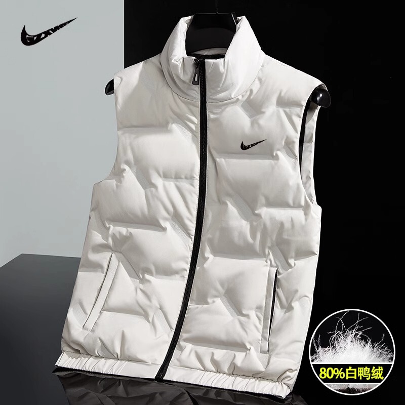 Brand Fashion Brand Couple Down Vest Men's and Women's Autumn and Winter Vest plus size Men's Winter Sleeveless Waistcoat