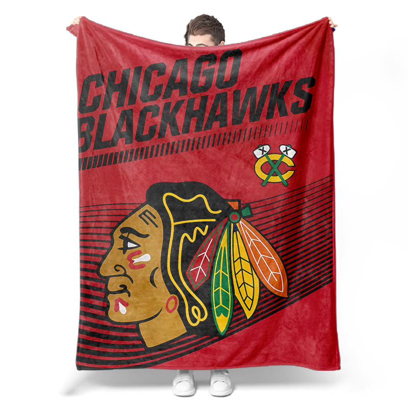 宫格毛毯定制主图-红色