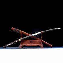 树叶纹T10钢烧刃日本刀长刀剑武式刀太刀武士刃打刀katana未开刃