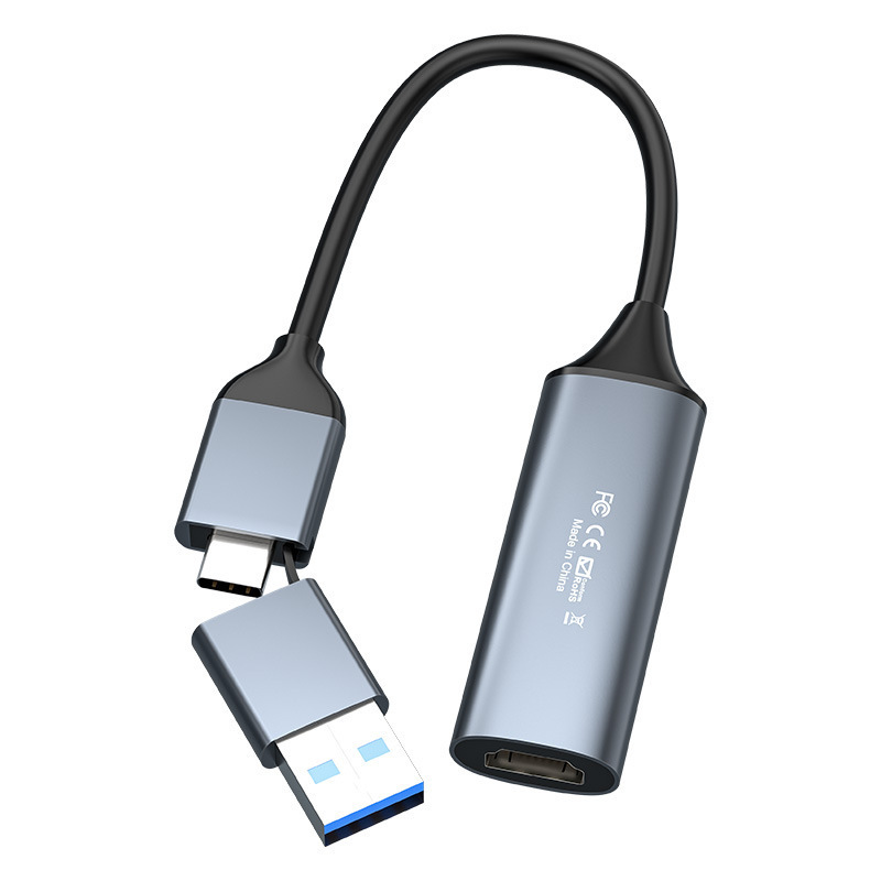 クロスボーダーUSB2.0デュアルヘッドビデオキャプチャカードMS2109チップライブ録画HDMIからTYPE-Cへのコンバーター|undefined