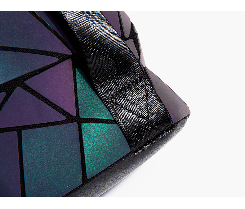 Geometric Grid Computer Backpack For Men And Women, Laptop Bag_voghion.com