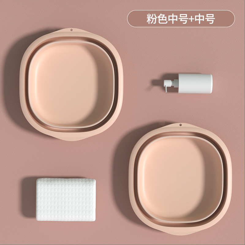 Pink medium+pink median (two installations) (foldable)