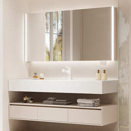 浴室柜两面发光双侧灯高性价比塑料外壳浴室柜LED条形灯镜前灯