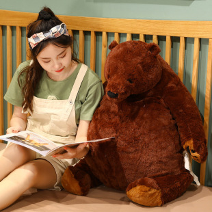 Cross-Border Internet Celebrity Brown Bear Doll Plush Toy Teddy Bear Doll Rag Doll Soothing Children Sleeping Pillow Gift