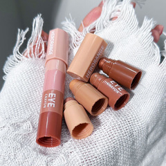 HERORANGE~四色眼影筆臥蠶高光一抹成型大地色珠光細閃懶人眼影棒