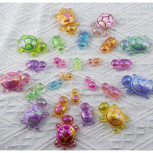 Explosions Luminous Little Turtle Resin Small Ornaments Cream Glue Accessories DIY Turtle Shake Tone to Touch Ornaments Toy