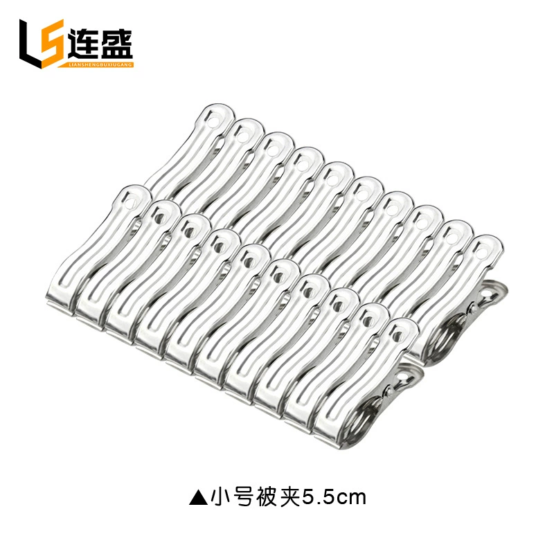 Stainless steel clip large, medium and small, small, small, and small and small, strong windproof, windproof, clamp the sheets of the sheets, unknown, clamp the clamping fish