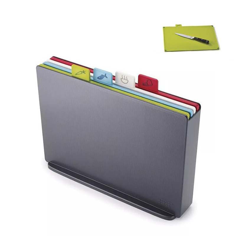 Amazon classification cutting board set multi-functional kitchen pp cutting board plastic four-piece creative cutting board wholesale