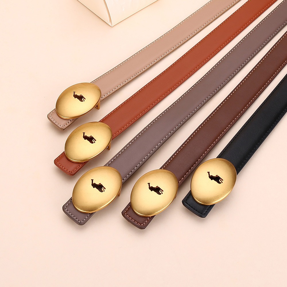 재고 있음 H형 여성용 소가죽 벨트, 여성용 다용도 장식 벨트, 드레스와 함께 착용하는 우아하고 심플하며 패셔너블한 여성용