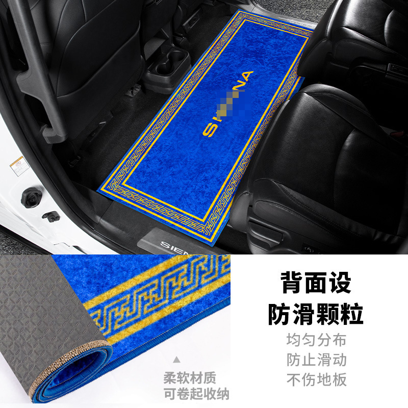 Alfombrillas para coche, ecológicas y sin olores, accesorios interiores para las filas segunda y tercera, artículos interiores para suelos de moqueta y madera, alfombrillas para pies, modificación y decoración de coches.