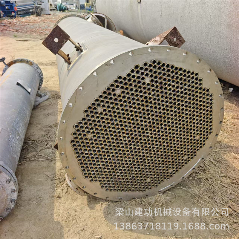 二手304不锈钢列管式换热器 化工食品钛材石墨冷却换热设备