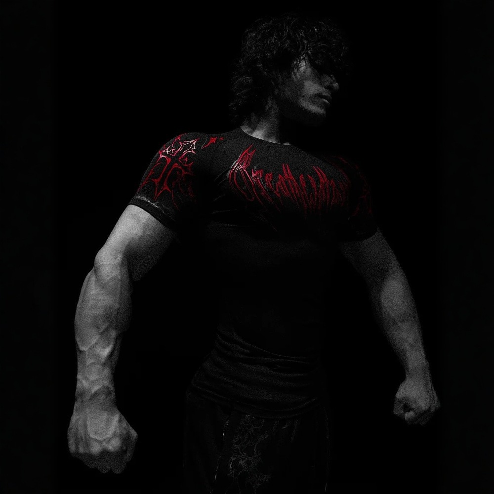 2026 Breathedivinity American Dark Style Sports Fitness Men's T-Shirt Quick-Dry Stretch Tight-Fitting Shirt 008_viptrois.com