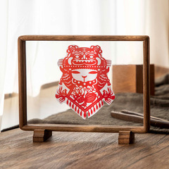 Batch wholesale dovetail double-sided magnetic photo frame for family album, French painting mounted frame, solid wood transparent photo frame