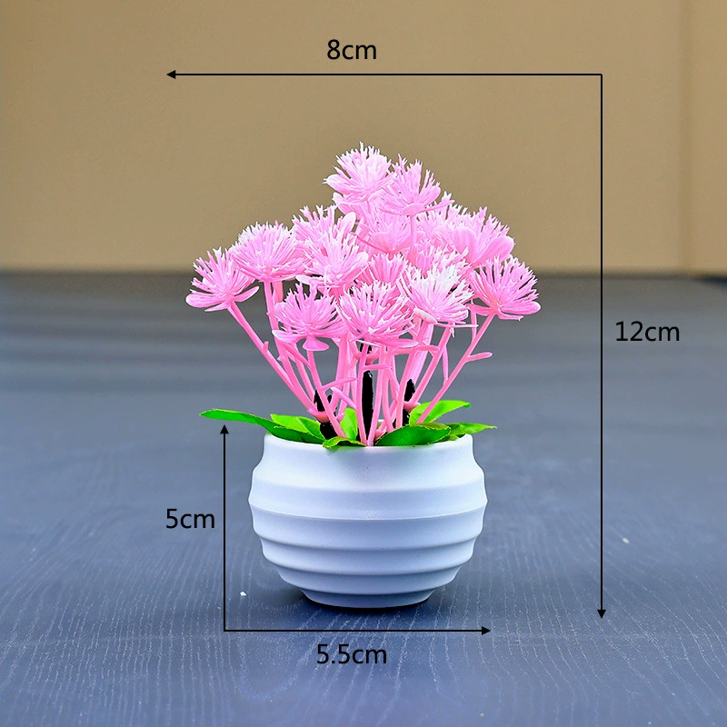 Plastic artificial plant, decorations for office, small pot, (Cross-border trading)