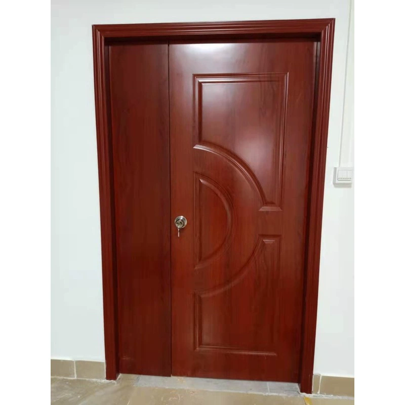 Заводская цена, прямые поставки, дверь для конференц-зала, офисная дверь, композитная, массивная, без покраски, двустворчатая, внутренняя двустворчатая дверь