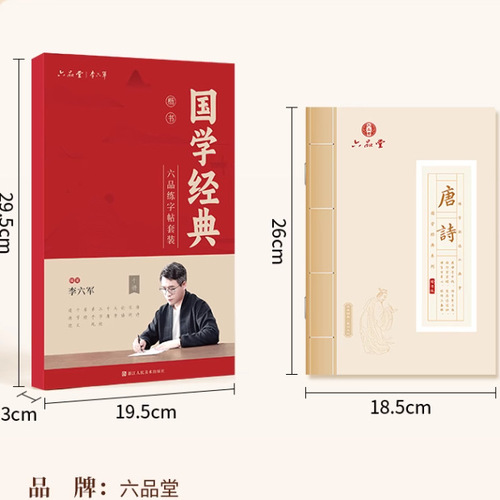 Traditional Chinese Classics Running Calligraphy Copybook Practice Copybook for Adults Quick-Access for Girls and Male College Students Hard-pen Calligraphy Practice Copybook Pen