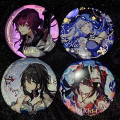 崩壊星穹鉄道黒白鸟カフカ花火阮梅75mmバッジダブルバー谷子周辺