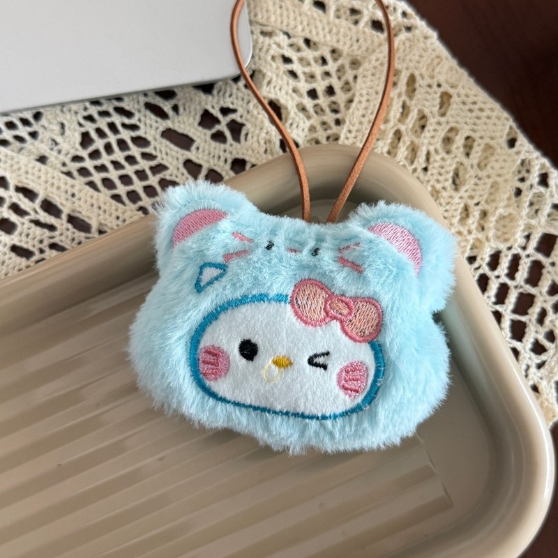 新款毛绒卡通kitty挂件钥匙链可爱少女心玩偶钥匙扣学生包包挂件|undefined