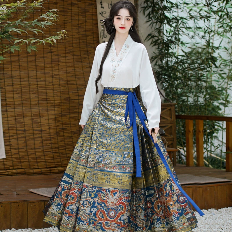 Оригинальное авторское право Новый китайский жаккард с V-образным вырезом