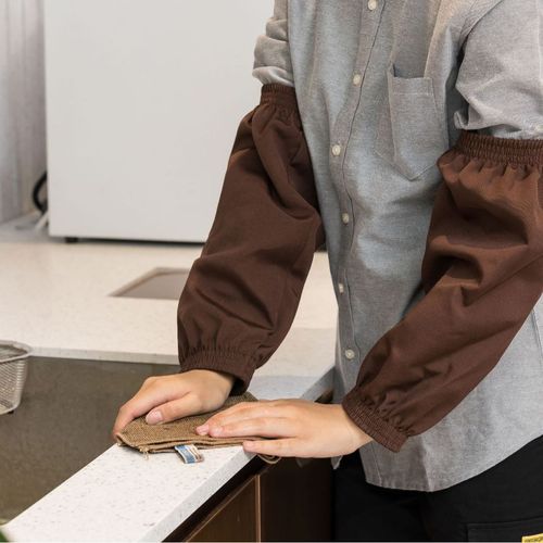 Waterproof and Oilproof Household Kitchen Dishwashing Worker Cleaning Sleeve Head Adult PU Protective Sleeve Cover