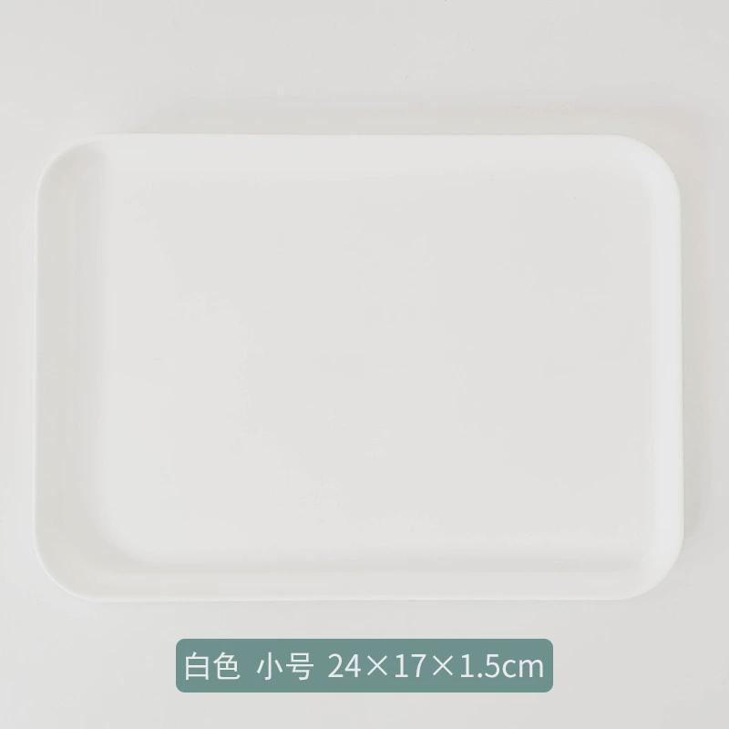 2 Size Plastic Fruit Dessert Tray Desktop Food Storage Plate