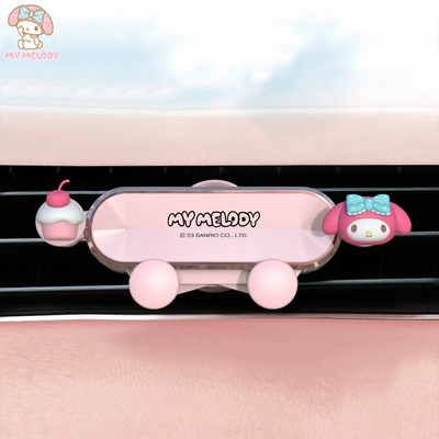 Melody New Car Interior Set Car Accessories Cute Decorations Car Seat Back Storage Hanging Bag Headrest for Women (Sürətlər qutusu və əl tormozu başlıqları) - mm105-air-outlet-mobile-phone-holder1