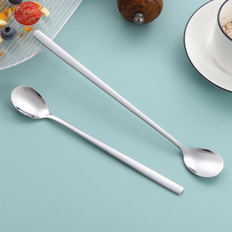 304 cucharas de acero inoxidable cucharas de estilo coreano cucharas de postre de miel cucharas creativas cucharas de hielo cucharas de bar