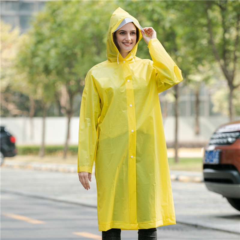 Non-Disposable Thickened Frosted Raincoat Manufacturer Specializes in Producing Customizable Eva Adult One-Piece Lightweight, Thin and Luxurious Products