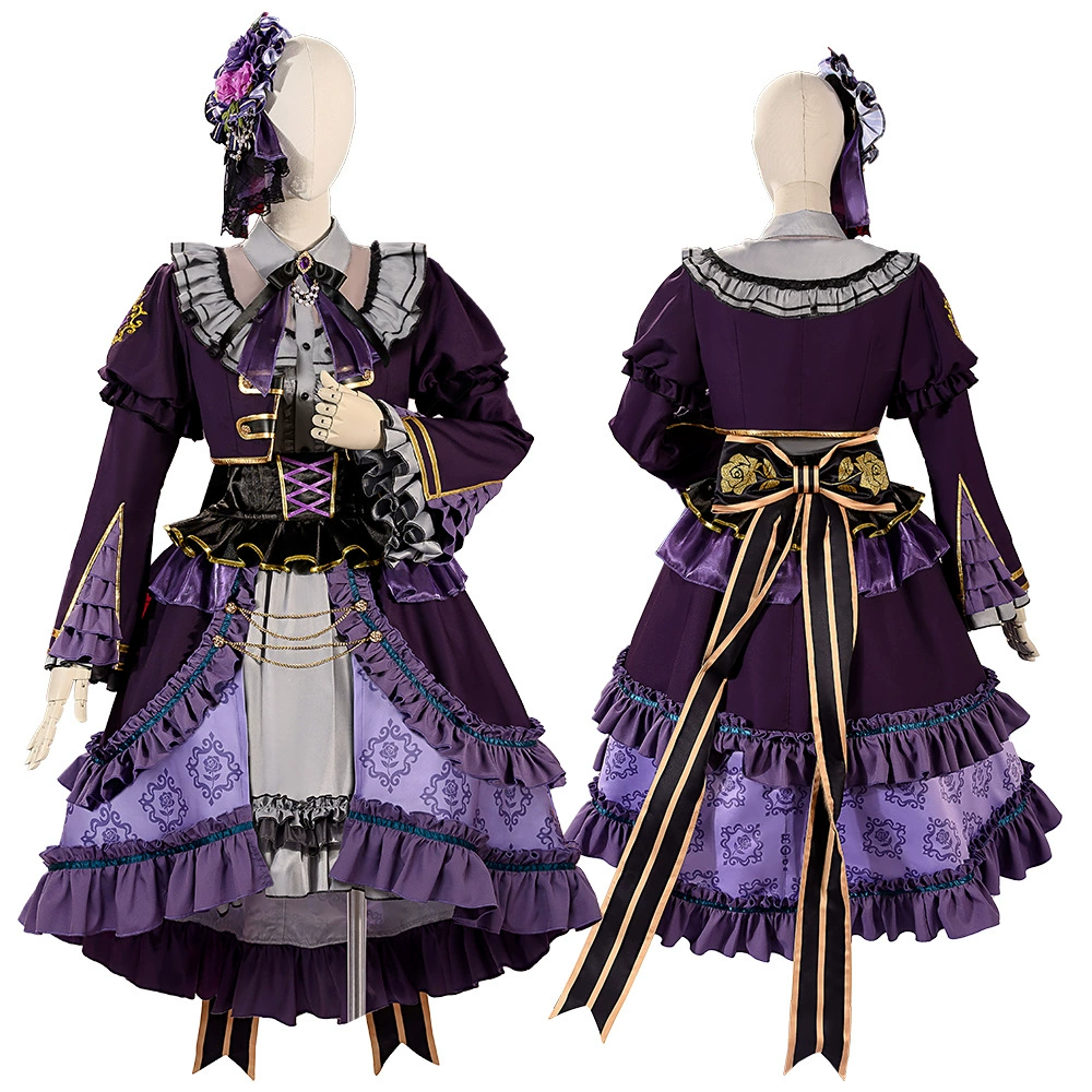 Костюм женская юбка из аниме игры по мотивам Bangdream Roselia Minato Yukina 2D костюм female CG1880