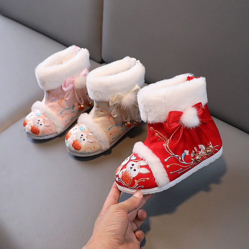 Hanfu обувь для девочек зимний китайский стиль