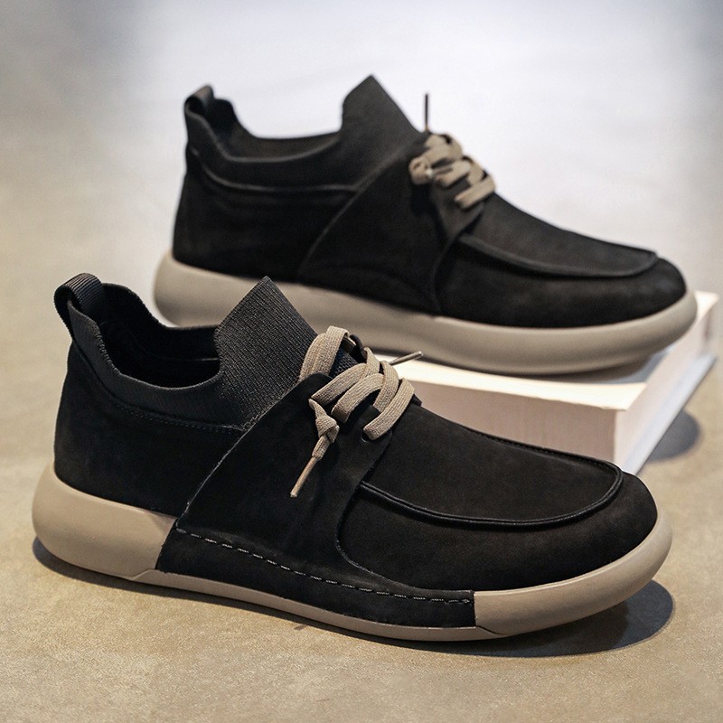 2026 nuevos zapatos casuales de hombre ligeros con un solo pie zapatos de conducción de hombre cómodos zapatos de moda al por mayor image 4