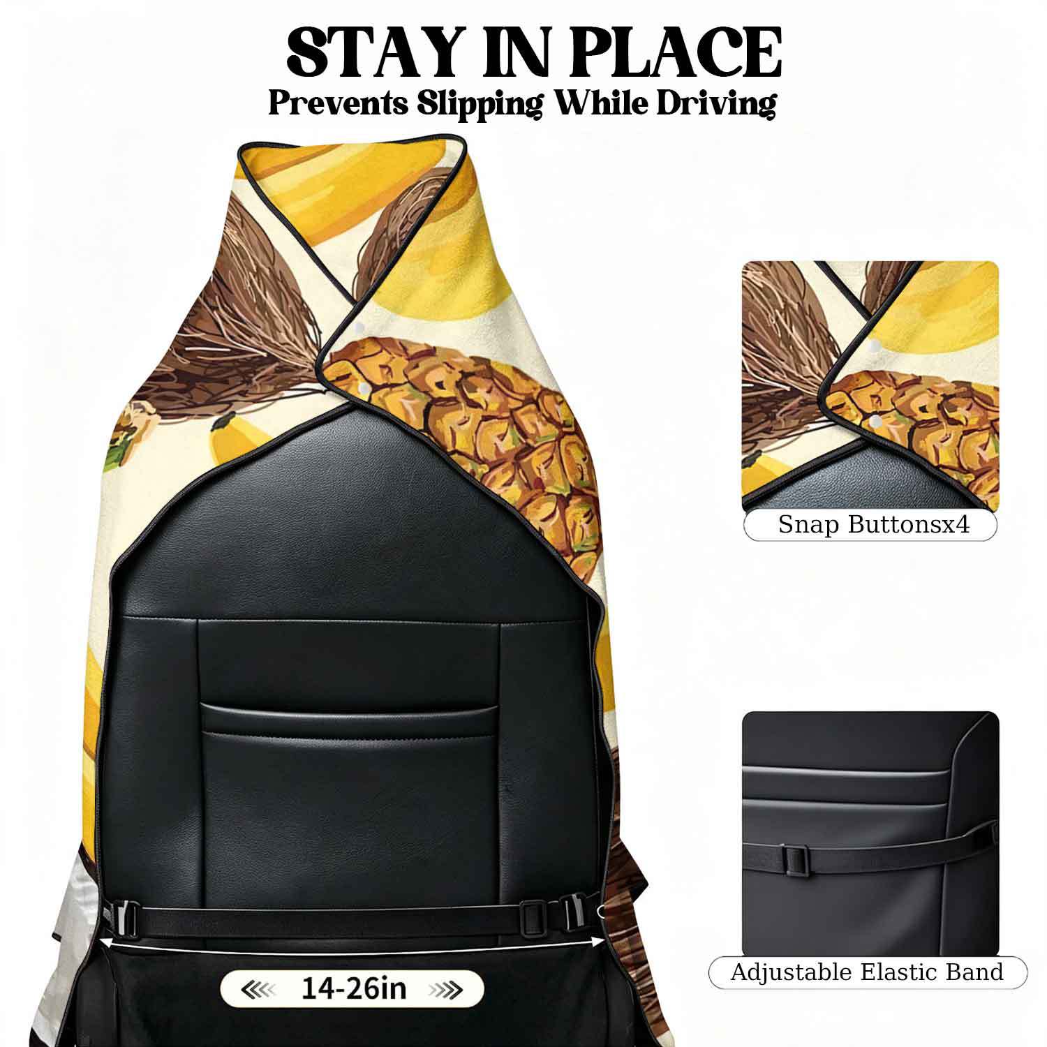 Printed bath towel and car seat cover 2-in-1, ultra-fine fiber outdoor beach and car dual-use universal seat cushion