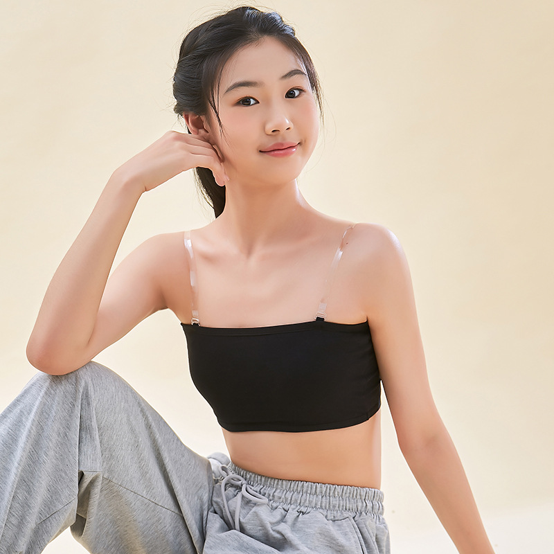 블랙 (투명 어깨 끈 포함)