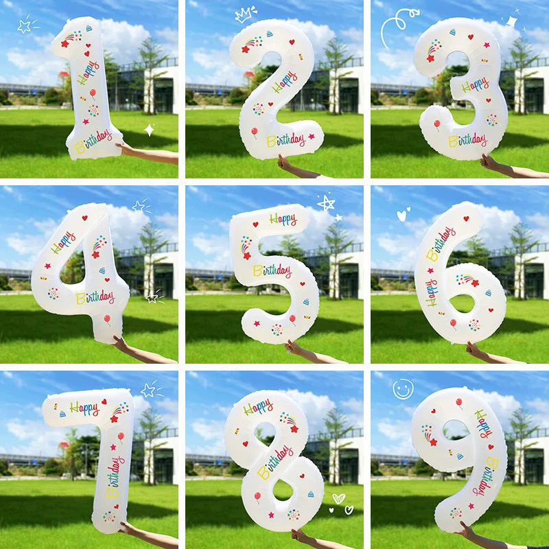 32-дюймовая цифровая алюминиевая пленка на воздушном шаре с печатью на день рождения