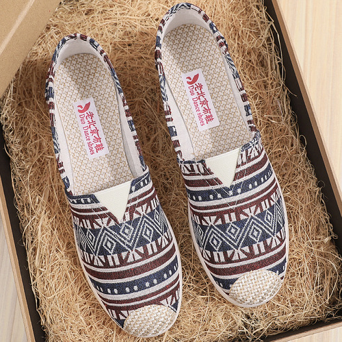 Beijing old cloth shoes women's non-slip soft-soled canvas shoes comfortable and casual slip-on daily household versatile shoes