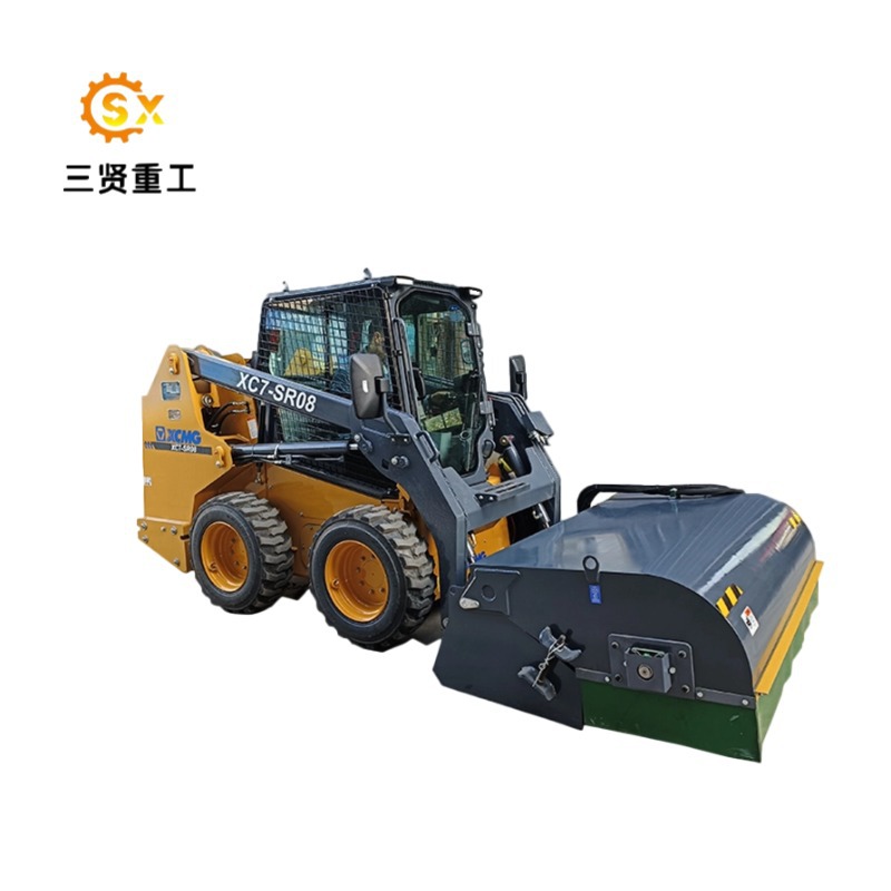滑移机装载机加装后退清扫器道路工厂路面1800mm清扫宽度
