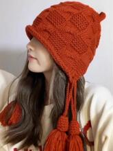 �ֹ�����ë�����K���^ñ�o��ñDIY���ϰ�����tɫñ���ﶬ��Ů��