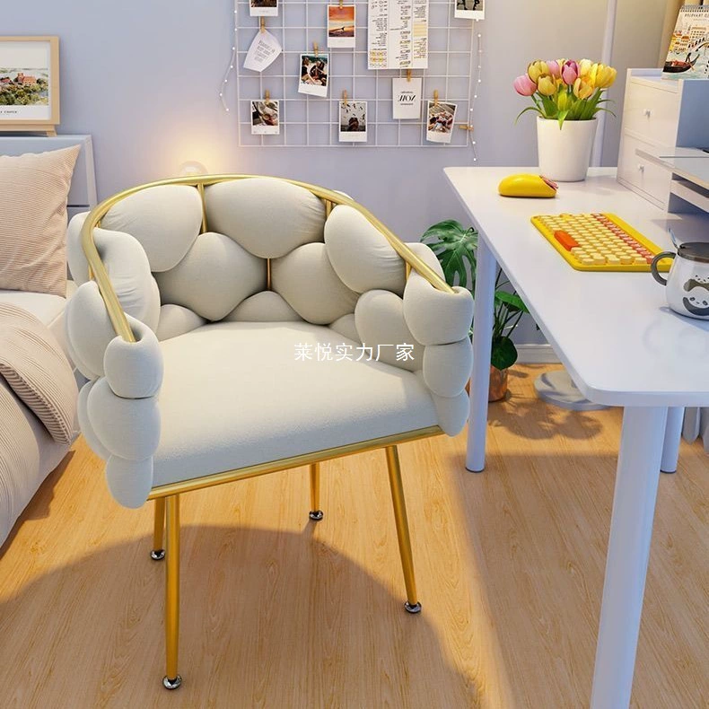 Стул Petal, пузырьковый стул, простой табурет, туалетный столик, легкий роскошный маникюрный стул, домашний стул для отдыха со спинкой