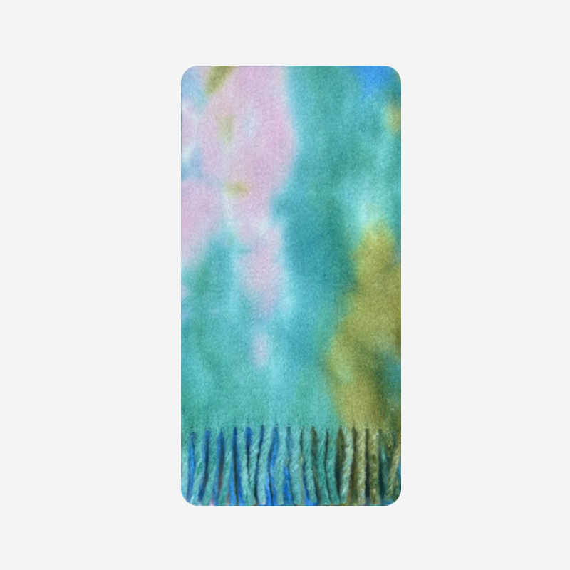 Sciarpa invernale da donna con personalità morbida, sciarpa con frange in cashmere imitazione irregolare, nuova cravatta colorante_voghion.com