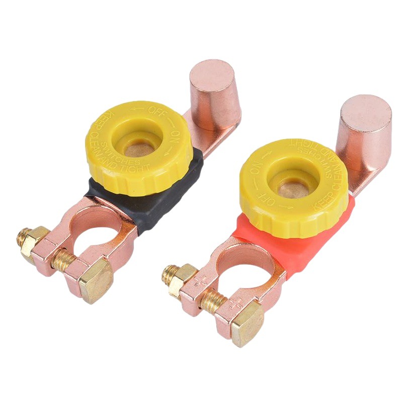 Fábrica directa de cobre puro universal coche batería interruptor anti-fuga batería pila cabeza Chuck