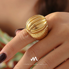 Vintage�͹řE�A���y��ָ�W�����N��PVD�18k���F؛���S���l