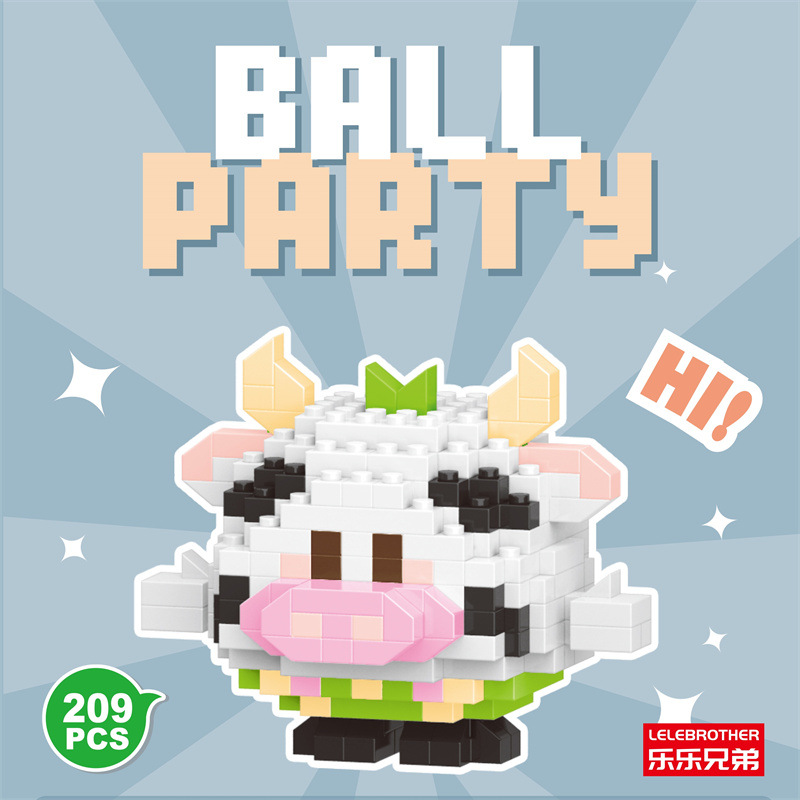 Venta al por mayor transfronteriza Lele Brothers ensamblado partículas pequeñas bloques de construcción de rompecabezas juguetes mini rompecabezas tridimensionales para niños micropartículas