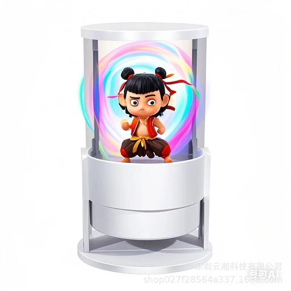 全息音箱裸眼3d蓝牙音箱LED灯珠360可视角度圆柱体3d屏