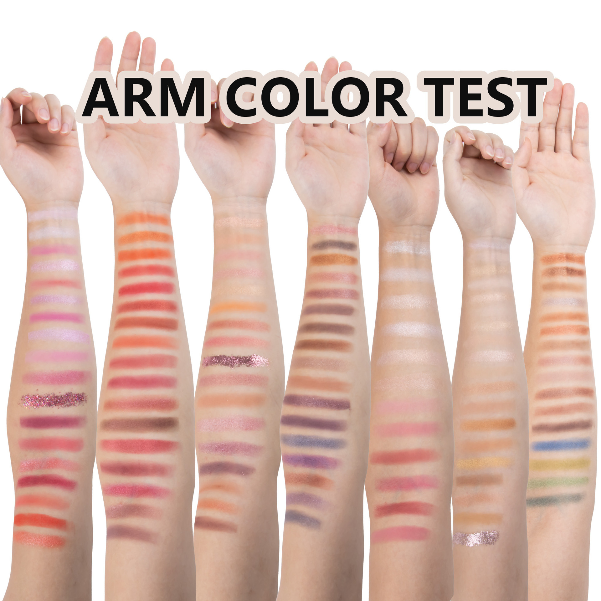 Cross-border 117-color folding eyeshadow palette, four-layer matte, pearlescent blush contour, high-gloss one-piece makeup palette Item Picture