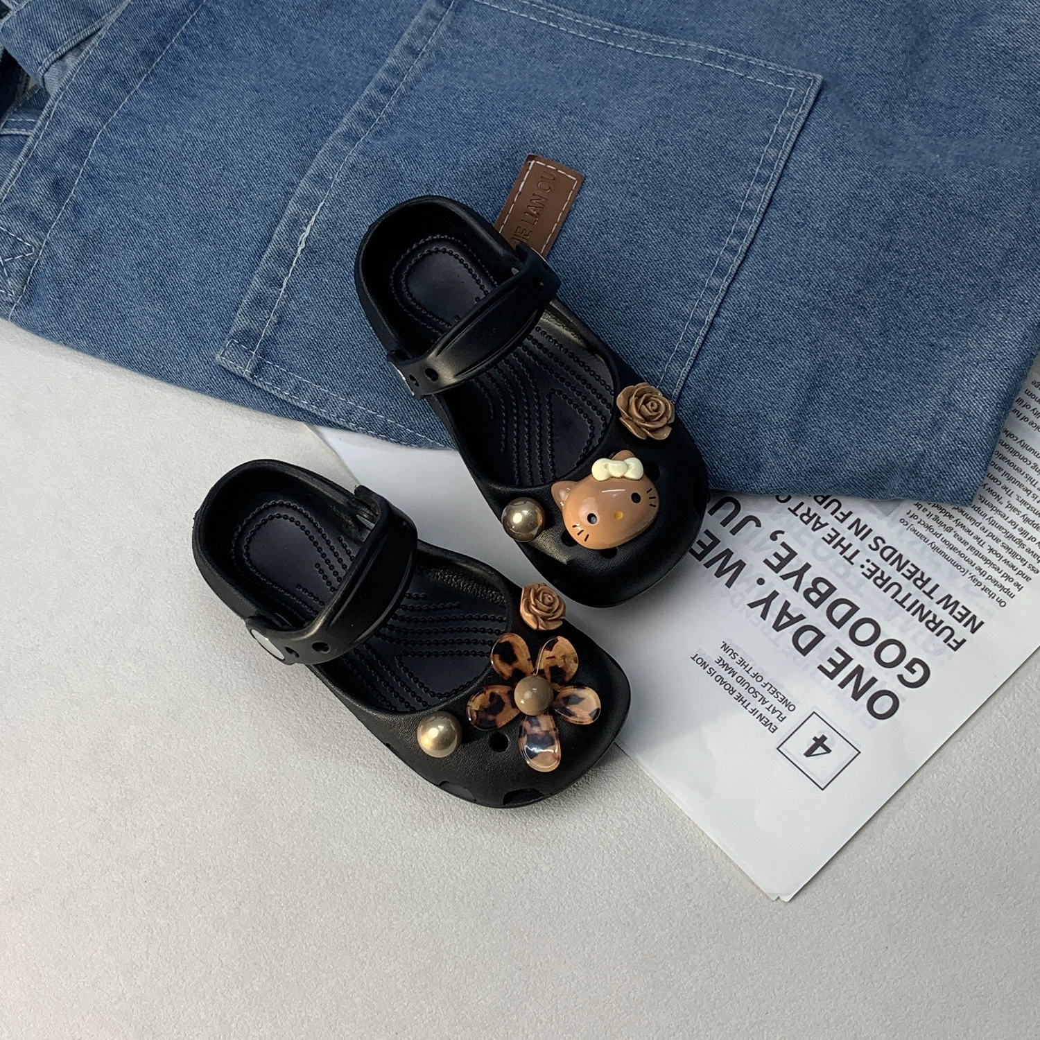 Children's Crocs 2026 Summer Slippers Girls' Sandals Baotou Outerwear Sandals Anti-Slip Baby Shoes Princess Shoes