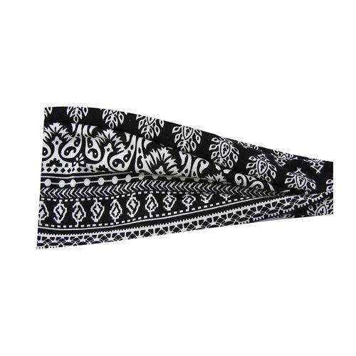 Eurasian Women's Sweatstop Head Scarf New Print Sports Headband Yoga Wide Edge Hair Band Hair Tying Band Face Washing Headband