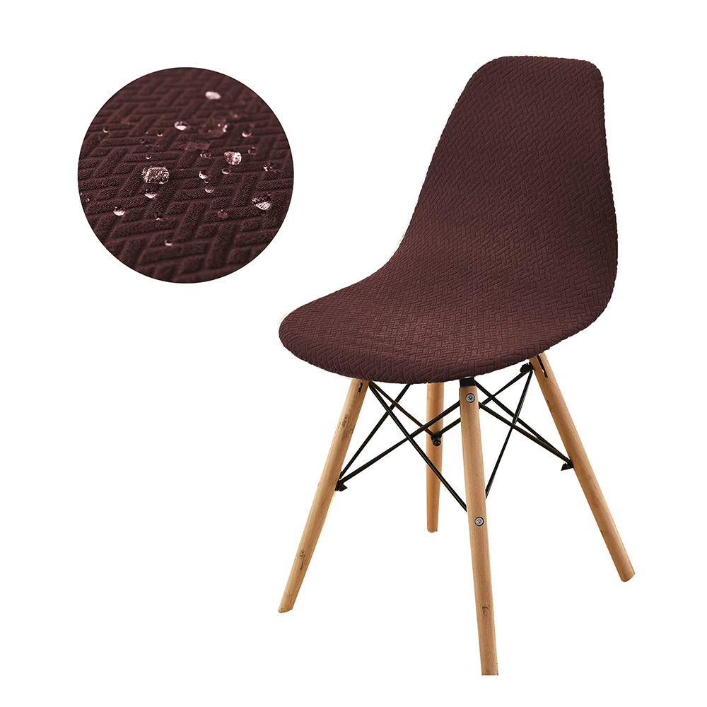 Растяжимый водонепроницаемый чехол для стула Eames shell, вязанный T-образной вязкой, эластичная нескользящая посадка, многоцветный
