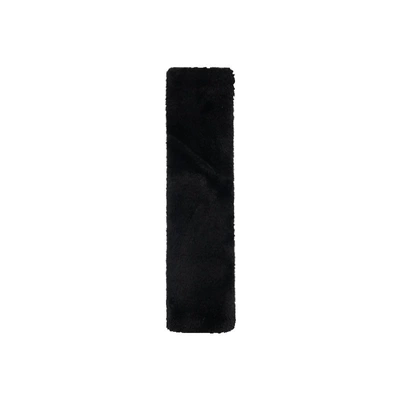Blue Rain Seat Belt Shoulder Seat belt shoulder pad - rabbit-fur-shoulder-pads-black